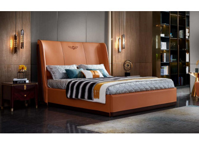 Postel Oranžová Ložnice Nový Kreativní Moderní Design Nábytek Dřevo Luxusní Postele