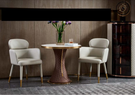 Jídelní sestava křesel židlí skupina 3dílná sada italský styl zařízení