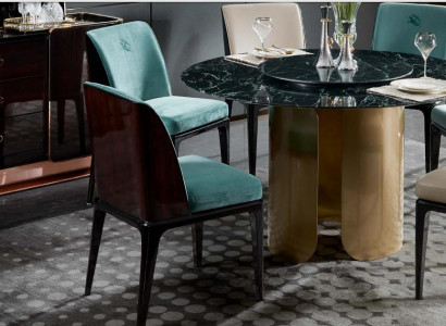 Židle Modrá Jídelna Moderní židle Design Nábytek Luxusní Designérské vybavení Nové