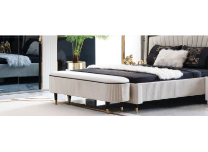 Hocker Potah Sedadlo Design Textil Relax Luxus Podnožka Pohovka Lavice Tkanina