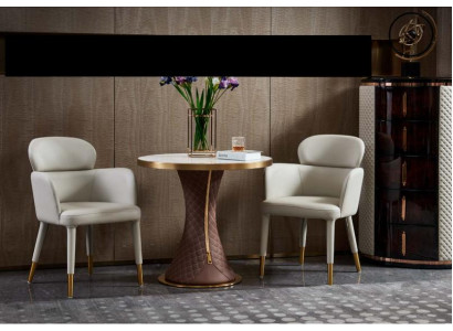 Kávový stůl Bílý mramor Nový Konferenční stolek Moderní Design Nábytek Luxusní