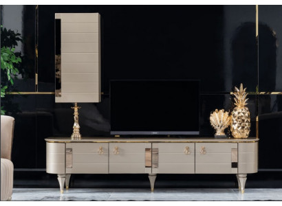 Sideboard Skříň Stěna Moderní televizní dřevěný set Nábytek Nástěnná skříň Vitrína rtv