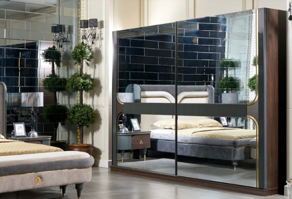 Šatník Design Šatníky Zrcadlový Nábytek Skříň Italský Styl