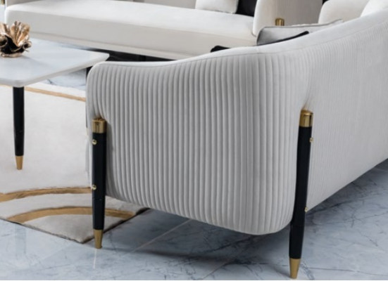 Sedačková souprava Design Sofas Sofa Couch Samt Polster Sitz 3+3+1+1 Sitzer Sofagarnitur