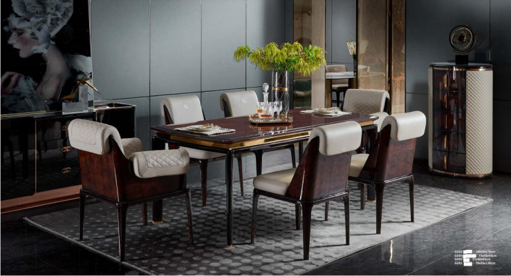 Židle Nové Kreativní Moderní Designové Nábytkové Luxusní Jídelní židle Dřevo Kůže