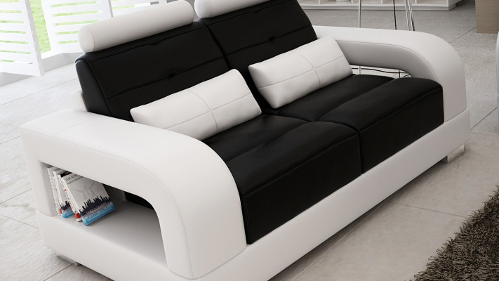 Kůžená pohovka, gauč, sedací souprava 3+1+1 sedadla, designové obývací pokojové soupravy