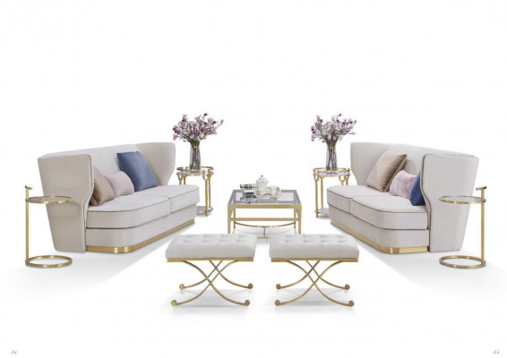 Sofa 3 Sitzer Stoffsofas Luxus Designer Couch Neu Sofa Luxus Polstersofas  Pohovka 3místná látkové sedačky Luxus Designer Couch Nová Sofa Luxusní čalouněné sedací soupravy