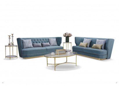 Sofa 3 Sitzer Stoffsofas Luxus Designer Couch Neu Sofa Luxus Polstersofas  Pohovka 3místná látkové sedačky Luxus Designer Couch Nová Sofa Luxusní čalouněné sedací soupravy
