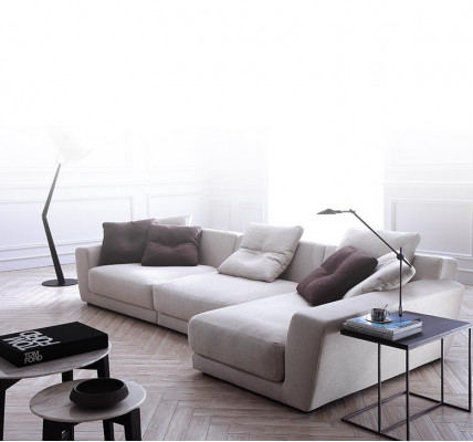 Design rohová sedací souprava L tvaru Pohovka potahová textilní sedací soupravy luxusní obývací pokoj