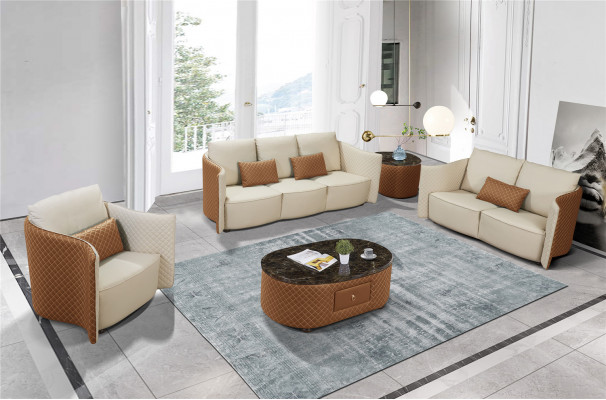 Sofa sestava 3+2+1 Místná sada - Moderní design pohovky s čalouněním