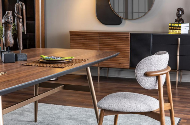 Jídelní stůl Jídelní stůl Stůl Prostorná jídelní kout Dřevo Stavení Jídelní designové stoly