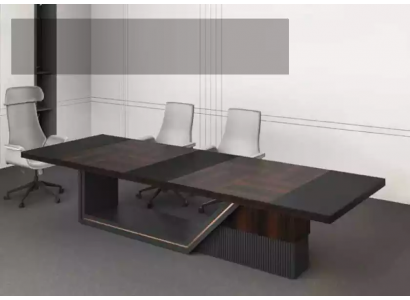 Velký konferenční stůl, seminární stůl, jednací stůl, moderní kancelářský nábytek.