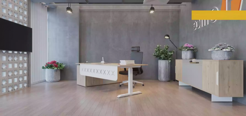 Eckschreibtisch Sideboard Arbeitszimmer Modern Holz Büro Einrichtung   Rohový psací stůl, skříň pracovny Moderní dřevo Kancelář zařízení