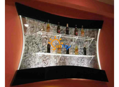 LED Regal Bar Vodní stěna Sloup Osvětlený dekor vodních stěn Bar Pult