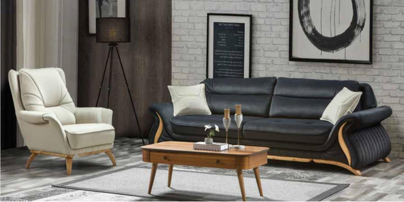 Křeslo Potah Sedadlo Design Pohovka Křeslo Relax Umělá kůže Salónek Obývací pokoj
