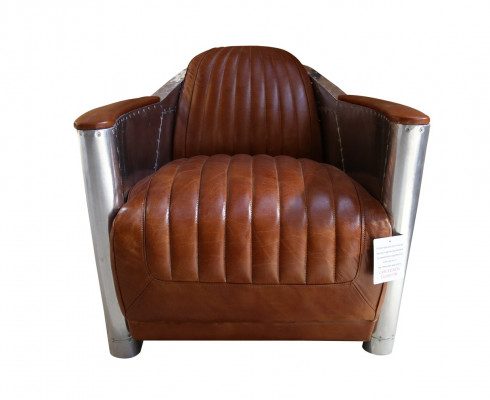 Kůže Sofa Pohovka Potah Jednopostel Sofy Couch Letadlo Pilot Hliník