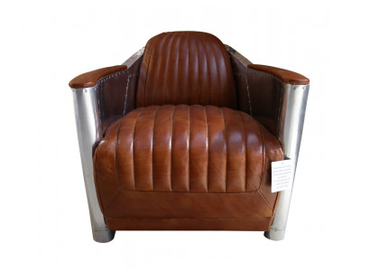 Kůže Sofa Pohovka Potah Jednopostel Sofy Couch Letadlo Pilot Hliník