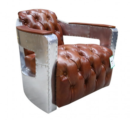 Chesterfield křeslo s uzavřeným tlačítkem, sedět shabby vintage tan genuine