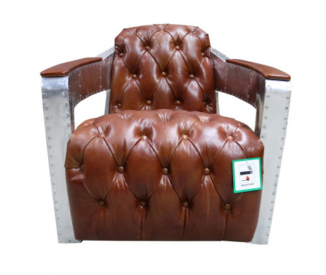 Chesterfield křeslo s uzavřeným tlačítkem, sedět shabby vintage tan genuine