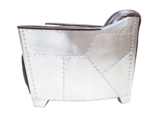 Echtleder Design Vintage Chromsessel Designsessel Sessel Flugzeug Aviator Leder -> Kožená křesla Vintage Design Chromová křesla Letadlové křeslo Aviator Leder
