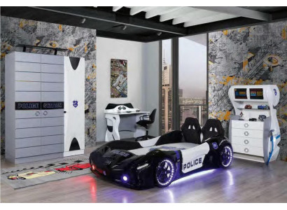 Dětská postel závodní auto ložnice postele nábytek matrace Autobett