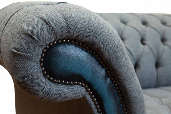 Chesterfield Sofa Polster Designer Couchen Sofas Garnitur Dreisitzer Grau -> Chesterfield pohovka polstrování Designer Couchen pohovky souprava tříkřesla šedá