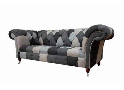 Moderní pohovka 3 místná Chesterfield, obývací pokoje, luxusní styl gaučů.