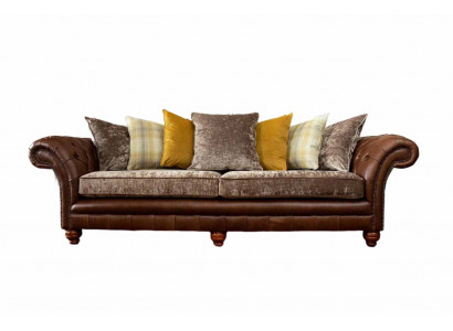 Sofa gauč 3místná designová pohovka polstrovaná textilní klasická třímístná nová