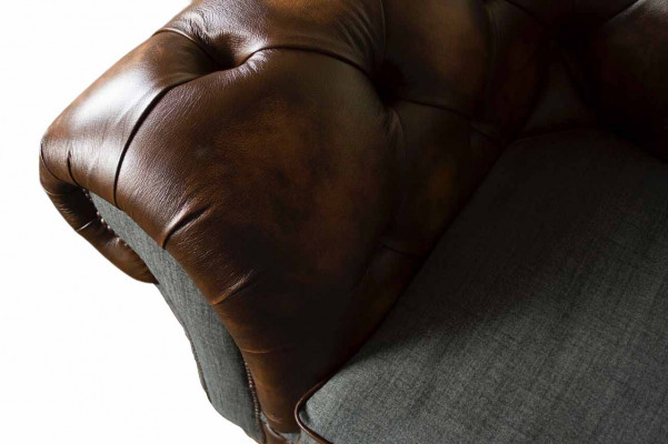 Chesterfield Design Luxus Pohovka Gauč Sedačka Obývací Pokoj Kůže Nová