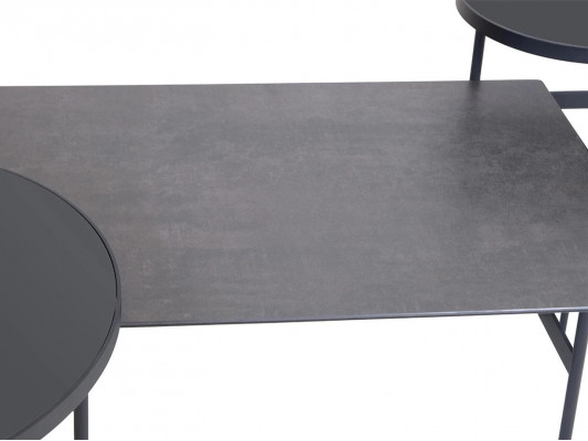 Luxus stůl Designer nábytek s 3 kusy 2x konferenční stolek obývací pokoj kompletní