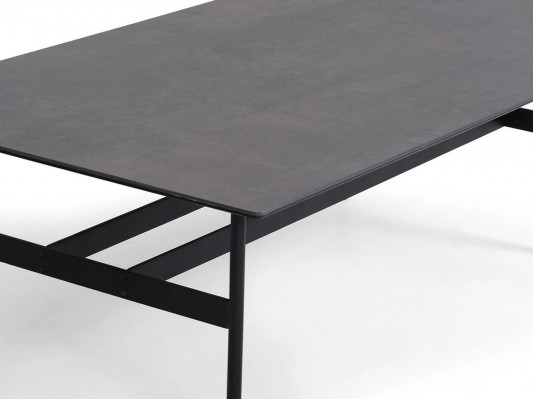 Černý konferenční stolek obývací pokoj zařízení design kávový stůl Nový nábytek