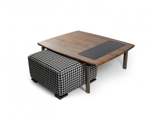 Design Complete Modern Coffee Table with Stool Living Room Furniture