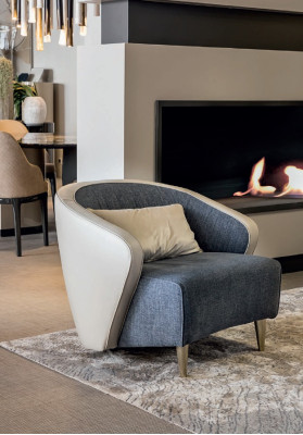 Obývací pokoj Pohovka 2x křeslo Konferenční stolek Hocker nábytek Design Bizzotto Nový 5dílný set.