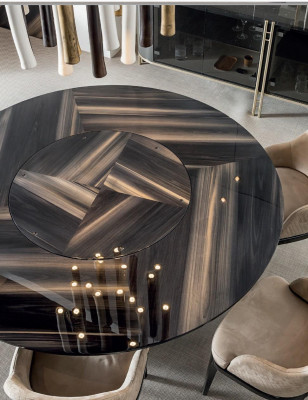 Jídelna Kuchyňský stůl Jídelní stůl židle Jídelní stůl sklo Design Vitrína Nový 5 dílný
