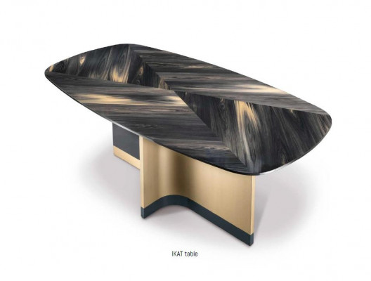 Design luxusní nábytek z Itálie Jídelní místnost Bizzotto Set Stůl Židle 6x sad