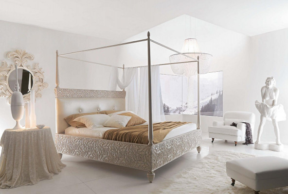 Designer manželská postel z dreva - Nový rozměr spánkového komfortu s elegantním postelovým rámem.