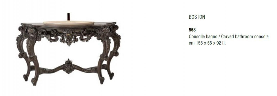 Koupelnový nábytek Design hnědá konzole Luxus konzoly Bizzotto Itálie Sideboard