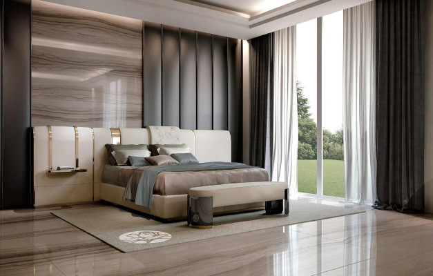 Luxus ložnice postel manželská postel nábytek designy Itálie Bizzotto postele čalouněné