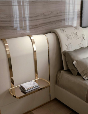 Luxus ložnice postel manželská postel nábytek designy Itálie Bizzotto postele čalouněné