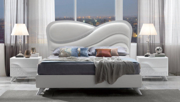 Postel Polštář Design Luxus Dvojitá Hotelová Postel Ložnice Moderní Postelový Rám Nový