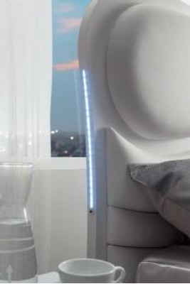 Postel Polštář Design Luxus Dvojitá Hotelová Postel Ložnice Moderní Postelový Rám Nový