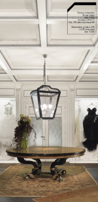 Jídelní stůl Kulatý stůl Jídelna Jíst Dřevo Design Stoly Kulatý Klasický Italský