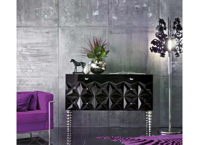 Komoda Kredenc Sideboard Hnědá Skříň Komody Nábytek Masivní dřevo