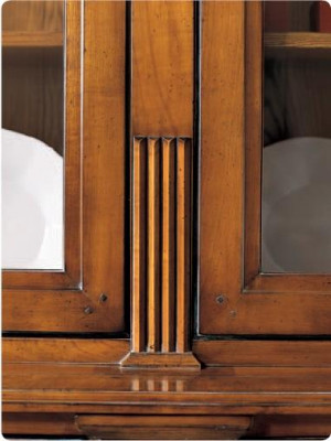 Masivní dřevěná skříň obývacího pokoje Sideboard Skříň Bizzotto Vitríny Nábytek Nový