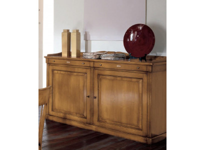 Komoda Bufet Sideboard Hnedá Masívne Drevotriesková Skriňa Nábytok Komody