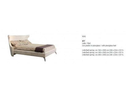 Postele Ložnice Dřevo Moderní Postelový Rám Nový Lůžko Polstrování Design Luxus Dvojité