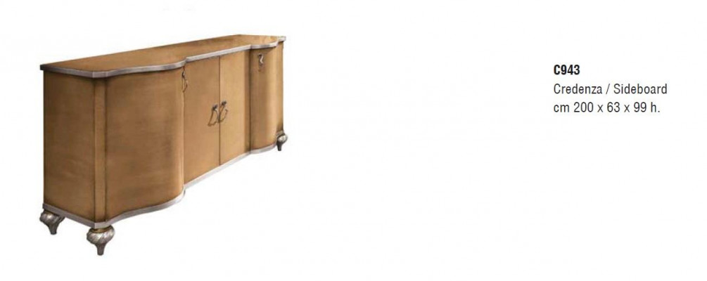 Nábytek Luxus Komody Barokní Sideboard Itálie Nový Komoda Dřevo Italský Styl