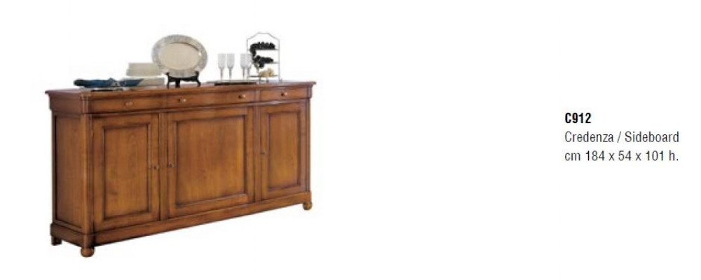 Komody Dřevěné skříně Kredenc Nábytek Komoda Sideboard Skříň Klasický nový