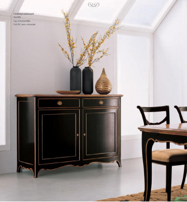 Komoda Sideboard Komody Skříňky 2 zásuvky Vysoká skříň Skříň Dřevo Nové