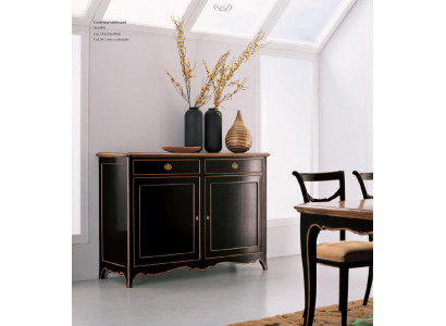 Komoda Sideboard Komody Skříňky 2 zásuvky Vysoká skříň Skříň Dřevo Nové